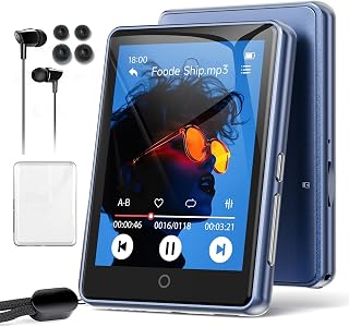 RUIZU 32GB MP3 Player with Bluetooth 5.3, Speaker & Zinc Alloy Frame | 2.8" Touchscreen, HiFi Lossless Audio, 48H Playback, FM Radio, Voice Recorder, 3.5mm Headphone Jack, Up to 128GB microSD Card