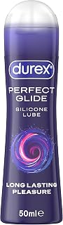 Durex Perfect Glide 50ml, Silicone-Based Lube, Long Lasting Lubricant