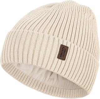 Wmcaps Knit Beanie - Thermal Winter Hat with Fleece Lining, Gift for Men