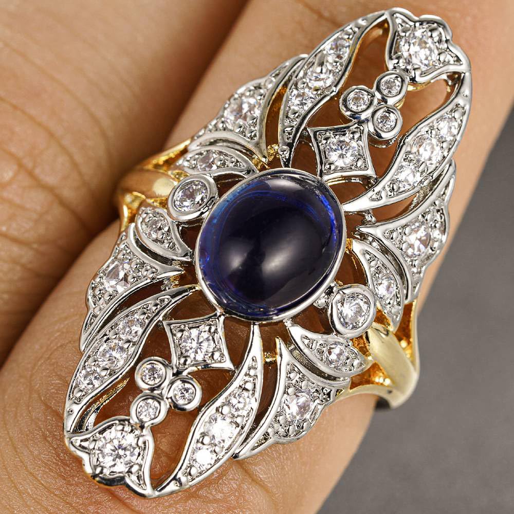 Delicate Chic Hollow Out Style Women Ring, Beautiful Luxury Cubic Zirconia Jewel