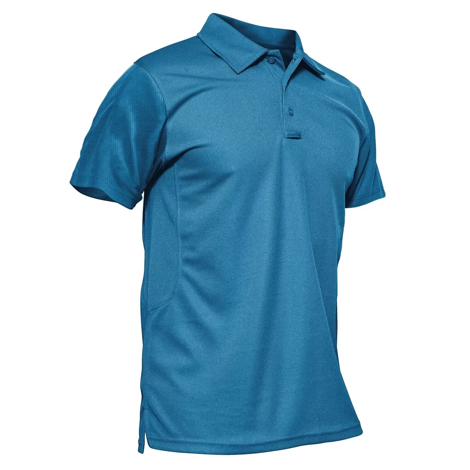 MAGCOMSEN Mens Golf Polo Shirt Long Sleeve Collar Quick Dry Lightweight