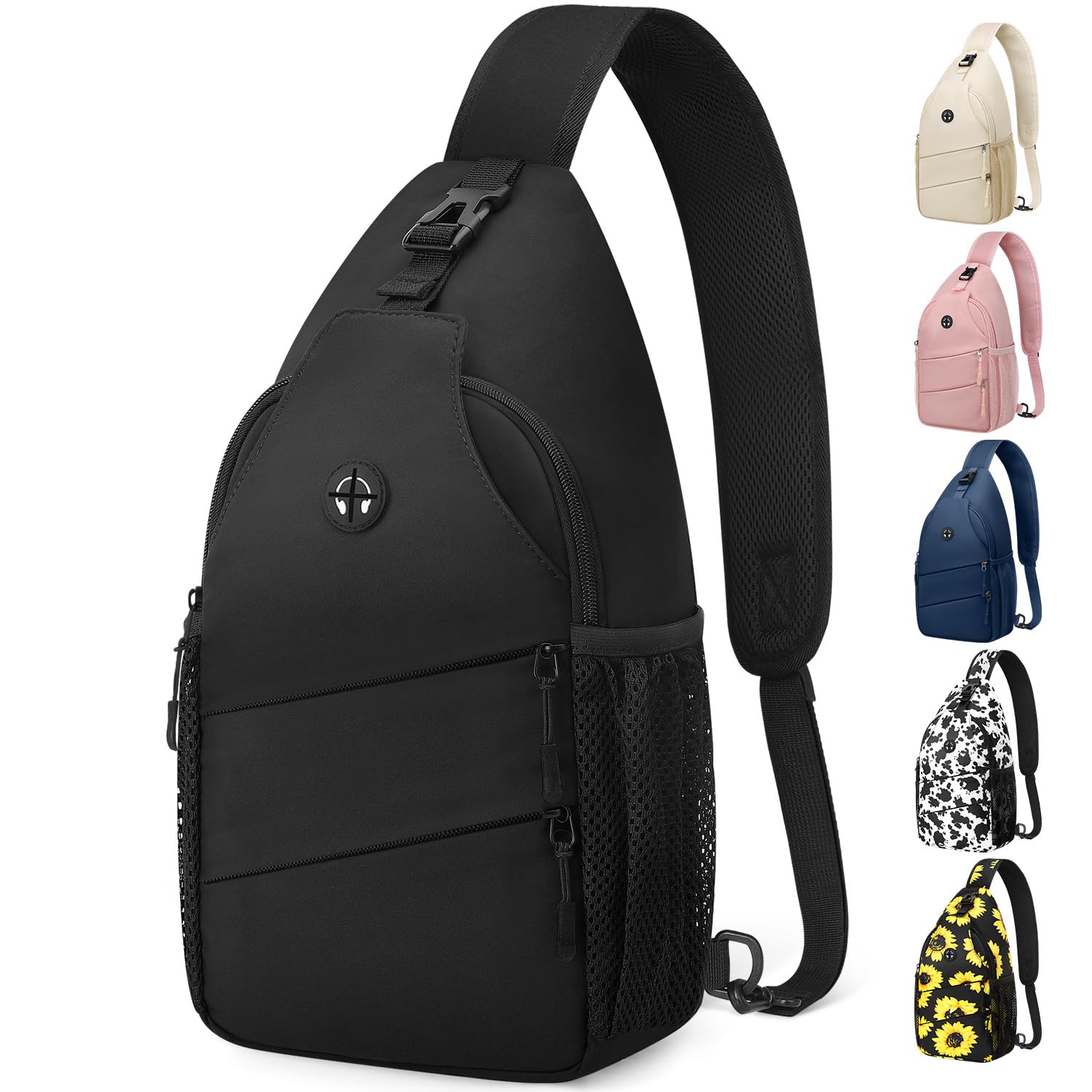 Pritent Crossbody Bags for Women Men Trendy Sling Bag Backpack Casual Chest Bag 