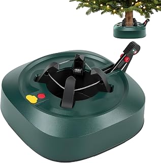 Christmas Tree Stand with Water Reservoir for 7.5 ft Real Tree (5.1" Trunk) | Live‑Tree Stand Featuring Fast Clamp, Foot Pedal, Water Level Indicator & Original Single‑Cable Design, No Assembly Required