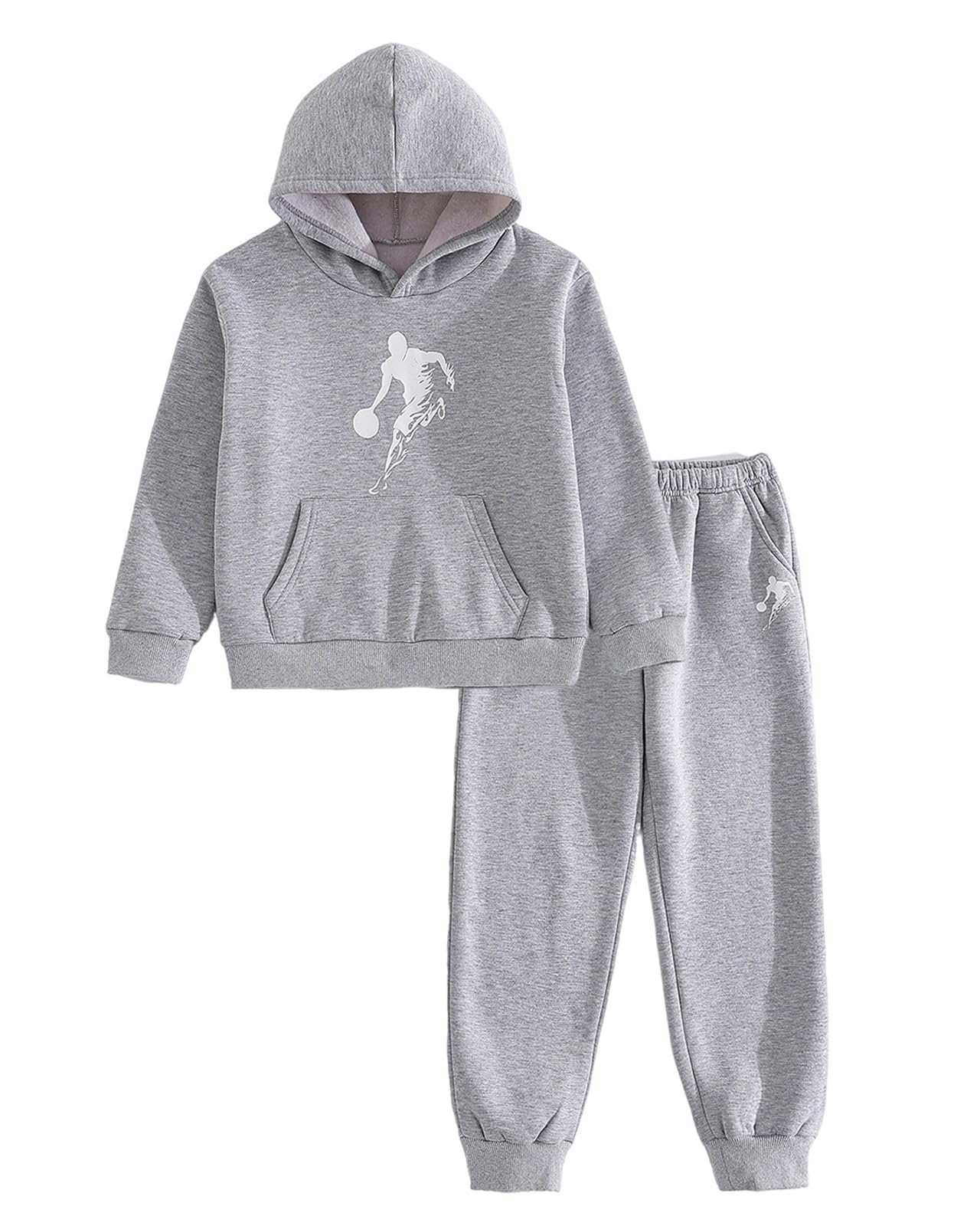Boys Hoodies Casual Pullover Long Sleeve Sweatshirts with Front Kangaroo Pocket 
