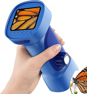 1000X Handheld Digital Microscope for Kids: Explorer 4K Magnifying Glass | 2.4” IPS Portable Electronic STEM Outdoor Montessori Learning Toy, Birthday Gifts for 4 5 6 7 8-12 Year Old Boys Girls