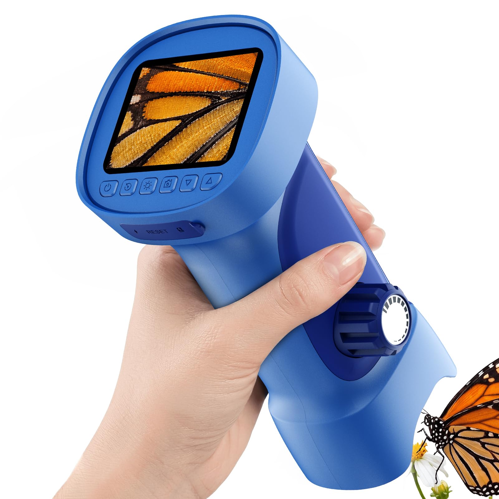1000X Handheld Digital Microscope for Kids: Explorer 4K Magnifying Glass | 2.4” 