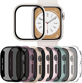 Adorve 8-Pack Privacy Screen Protector for Apple Watch 40mm SE Series 6/5/4