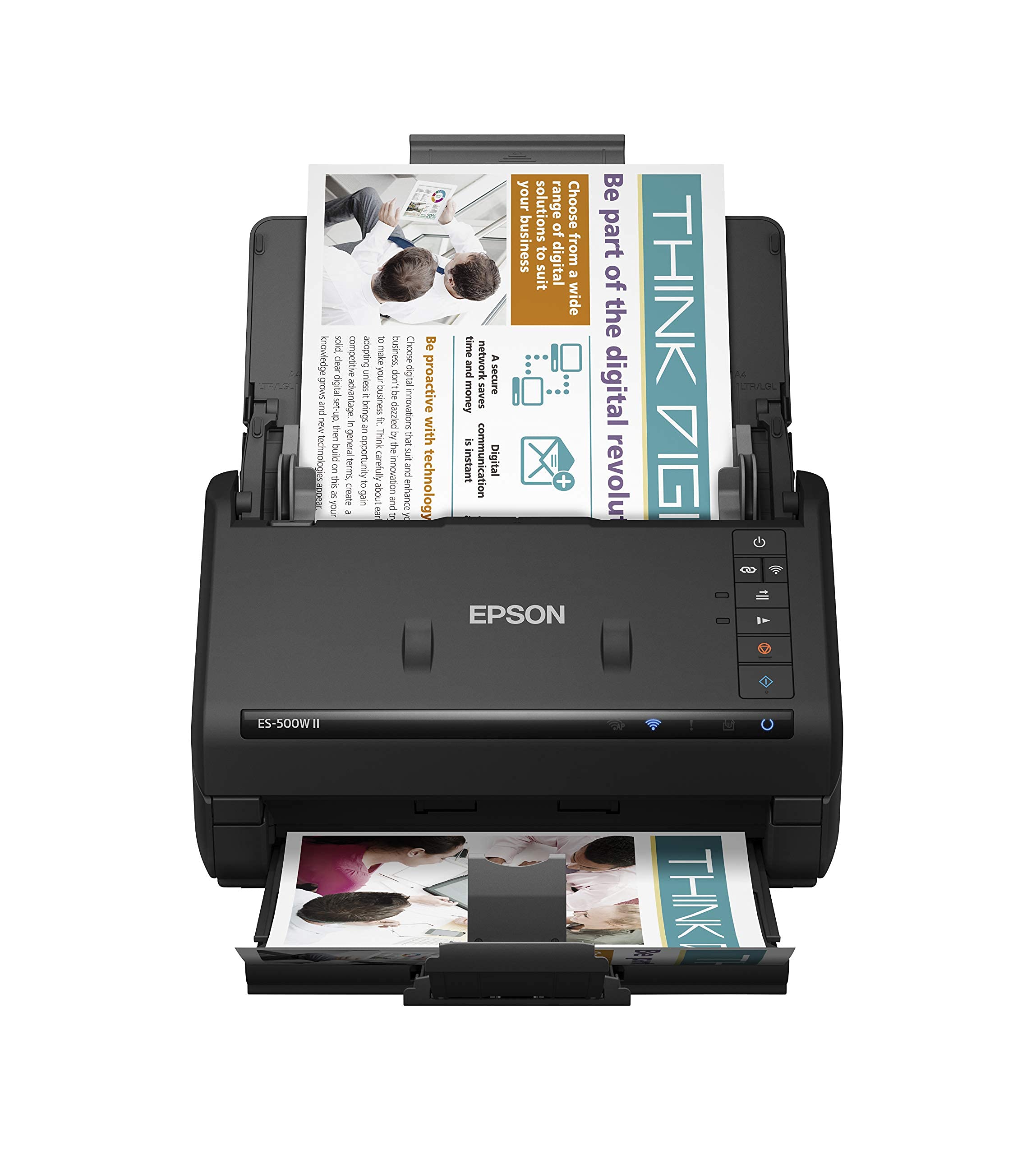 Epson Workforce ES-500W II Wireless Color Duplex Desktop Document Scanner | PC a