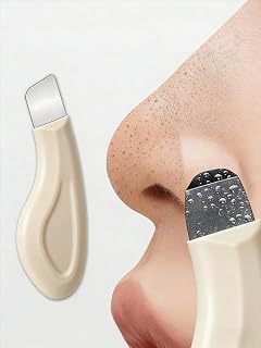 Blackhead Remover Tool, Deep Cleansing Facial Scraper, Skin Care Spatula for Men and Women, Gentle Cleanser for All Skin Types (Beige)