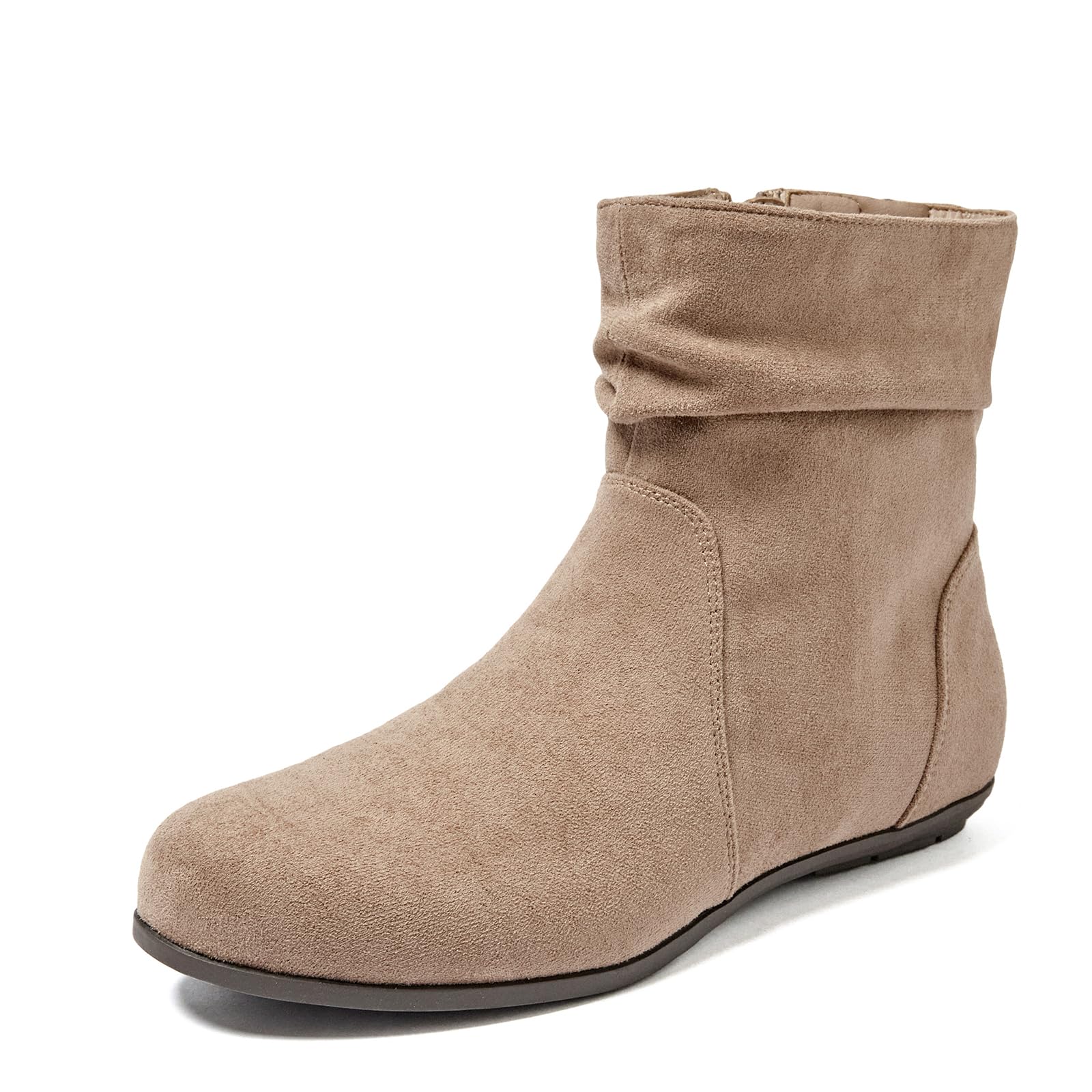 Luoika Women's Wide Wide Ankle Boots Flat Heel Classic Winter Boots