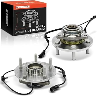 A-Premium 2 x Front Wheel Bearing and Hub Assembly with ABS & 5-Lug | Compatible with Ram 1500 2012-2018, 1500 Classic 2019-2022, High Carbon Steel, Double-Lip Seal Ring, Heat-Resistant Grease