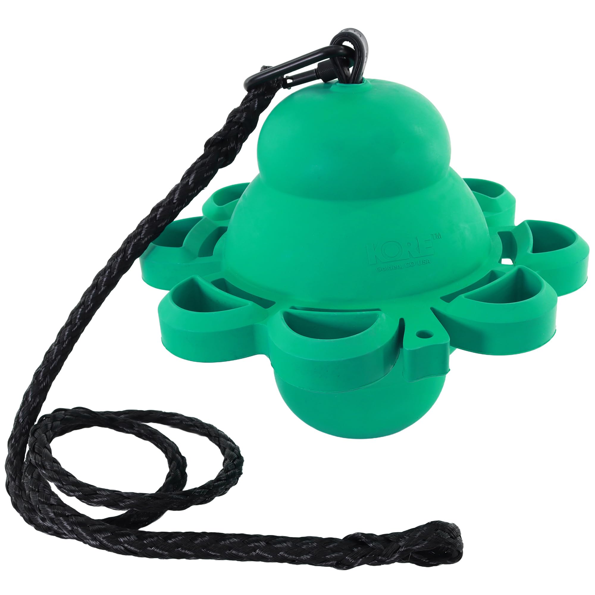 Clover - Horse Toy Ball - Green Treat Puzzle, Hang from Stalls & Paddocks, Fill 