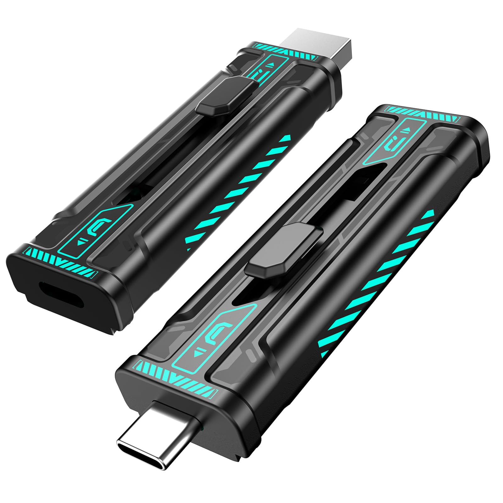 Fikwot WU350 128GB Dual Drive USB Stick Up to 350MB/s, External SSD USB 3.2 Gen1