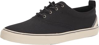 Sperry Men's Striper II CVO SEACYCLED Sneaker, Black Nylon, 11.5