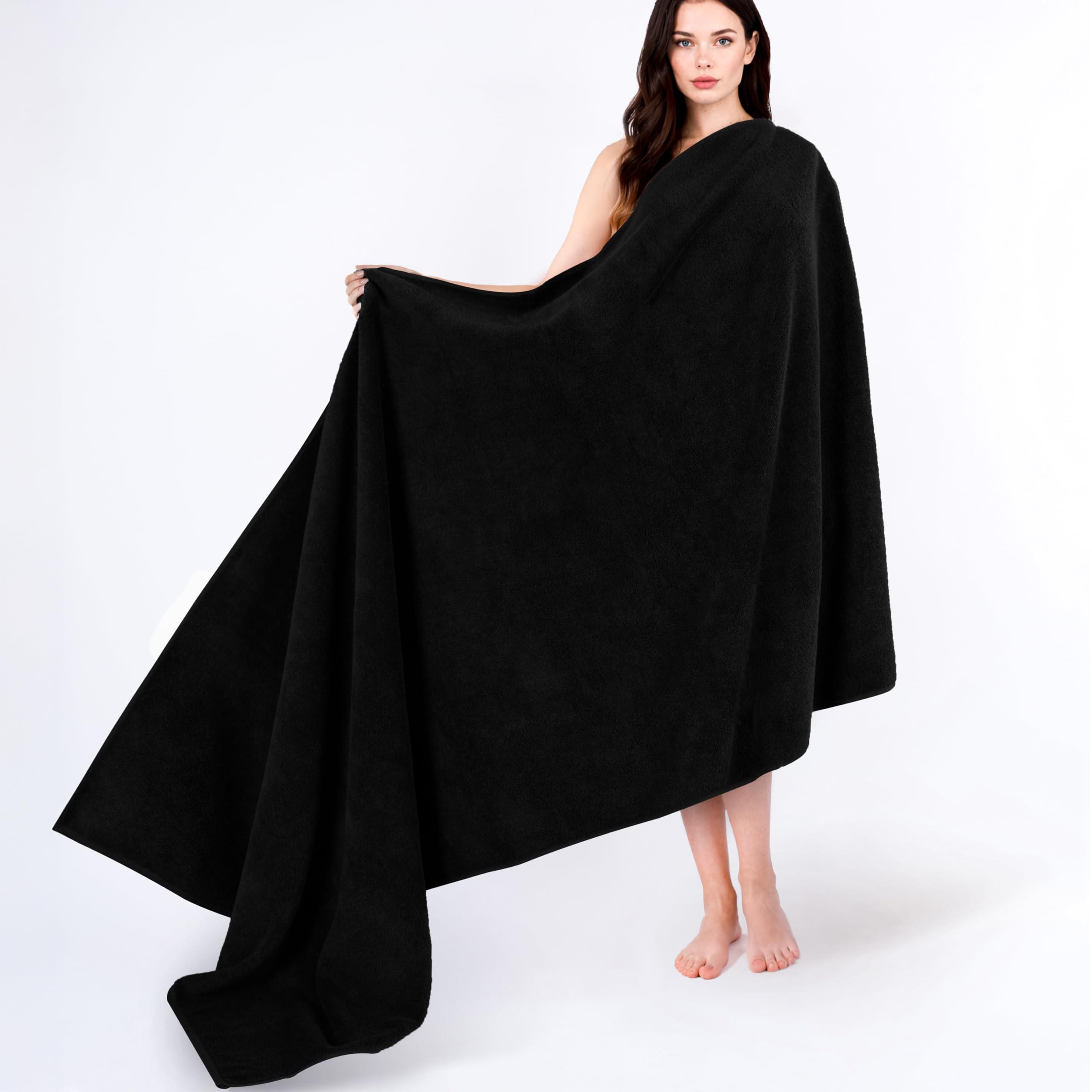 Cotton Paradise 100% Cotton Oversized Bath Sheet 40x80 Inches Large Jumbo Bath T