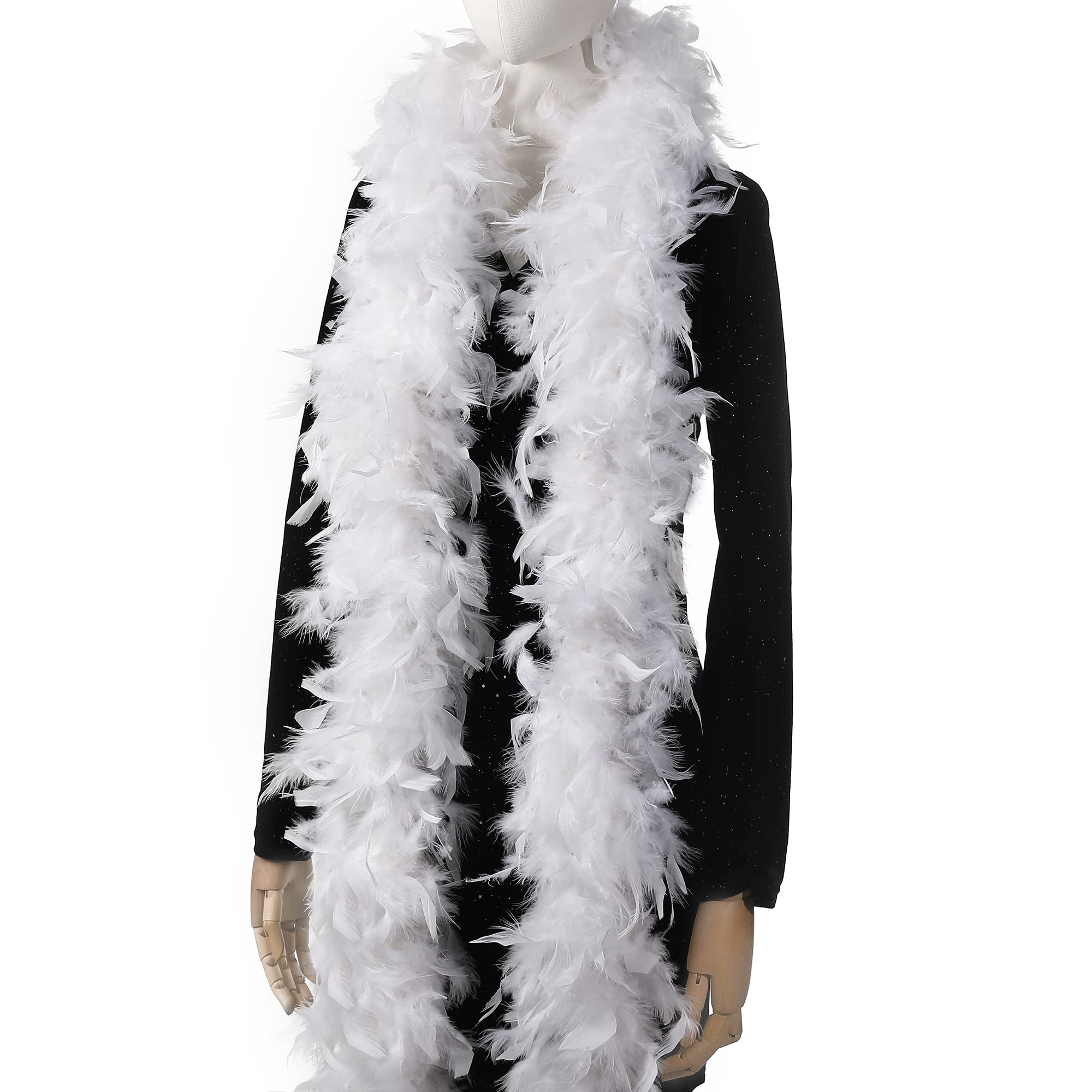 Larryhot 29 Color Feather Boa,45g/80g/Led Boas Bulk for Party Decor,2Yards | Tur