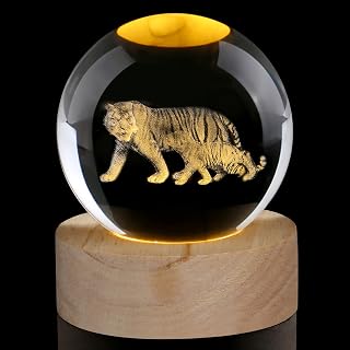 Tigers Crystal Ball Tiger Crystal Gifts for Women Glass Animals Ornaments Paperweights Tiger Ornament Tiger Gifts for Women