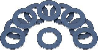 PRIME AVE Aluminium Oil Drain Plug Washer Gaskets - U.S. Made 12mm Crush Washer - Oil Plug Gasket Leak Proof Sealing Washers Compatible with Toyota Lexus Scion Part# 90430-12031 (Pack of 10)