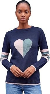 Roman Originals Thick Jumper for Women UK - Ladies Winter Autumn Smart Casual Knit Knitted Knitwear Pull-On Round Crew Neck Long Sleeve Work Office Dinner Party