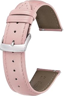 BINLUN Multicolour Leather Watch Strap Replacement Straps Quick Release Watches for Men Women Fashion Watch Strap for Smart Watch 12mm 14mm 16mm 18mm 19mm 20mm 21mm 22mm