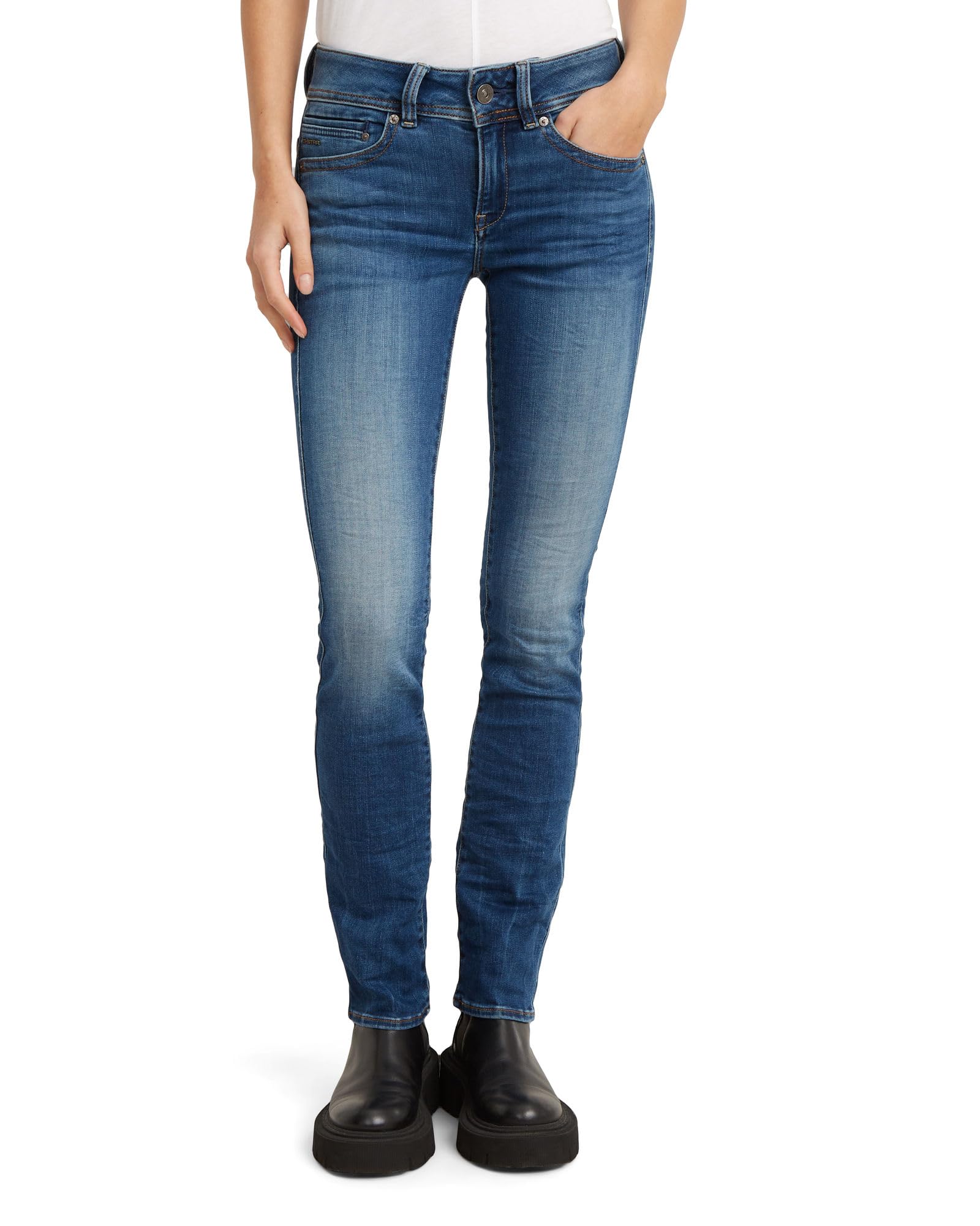 G-Star Women's Midge Saddle Straight Jeans