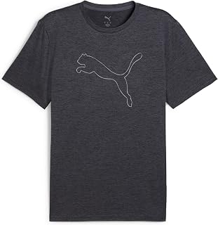 PUMA M Tad Essential Heather Cat Tee (CF Large Cat) Unisex T-Shirts - Adult (Pack of 1)