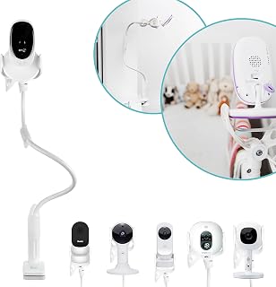 Flexi Twist | Universal Baby Monitor Holder | Secure with Straps & Clamp to Furniture | No Drilling Required | Flexible Baby Camera Mount | Baby Monitor Stand