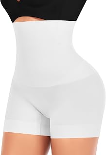 YARRCO Women's Invisible Flat Tummy Slimming Panties Seamless Slimming Panties High Waist Boxer Shorts