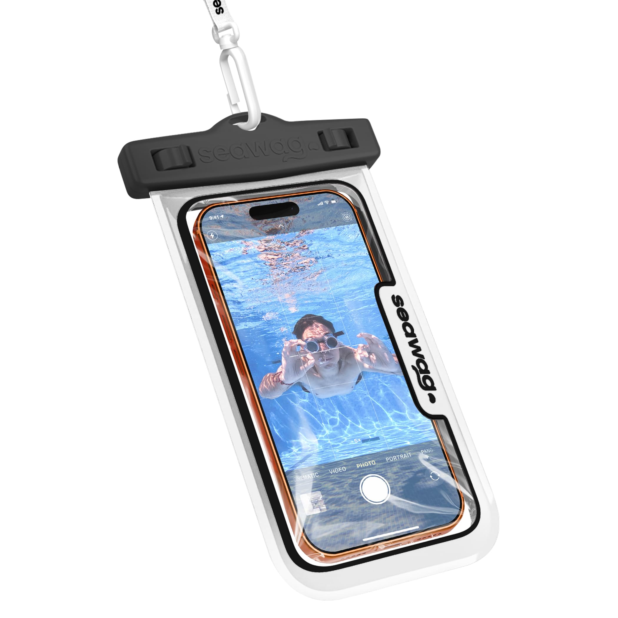 SEAWAG Next Waterproof Phone Pouch, IPX8 Dry Bag for iPhone 16 15 14 13 Pro Max 