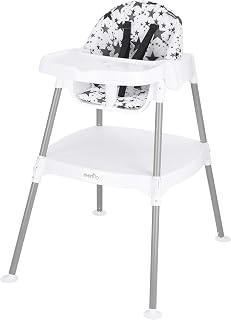 Evenflo Eat and Grow 4-in-1 Convertible High Chair (Pop Star White)