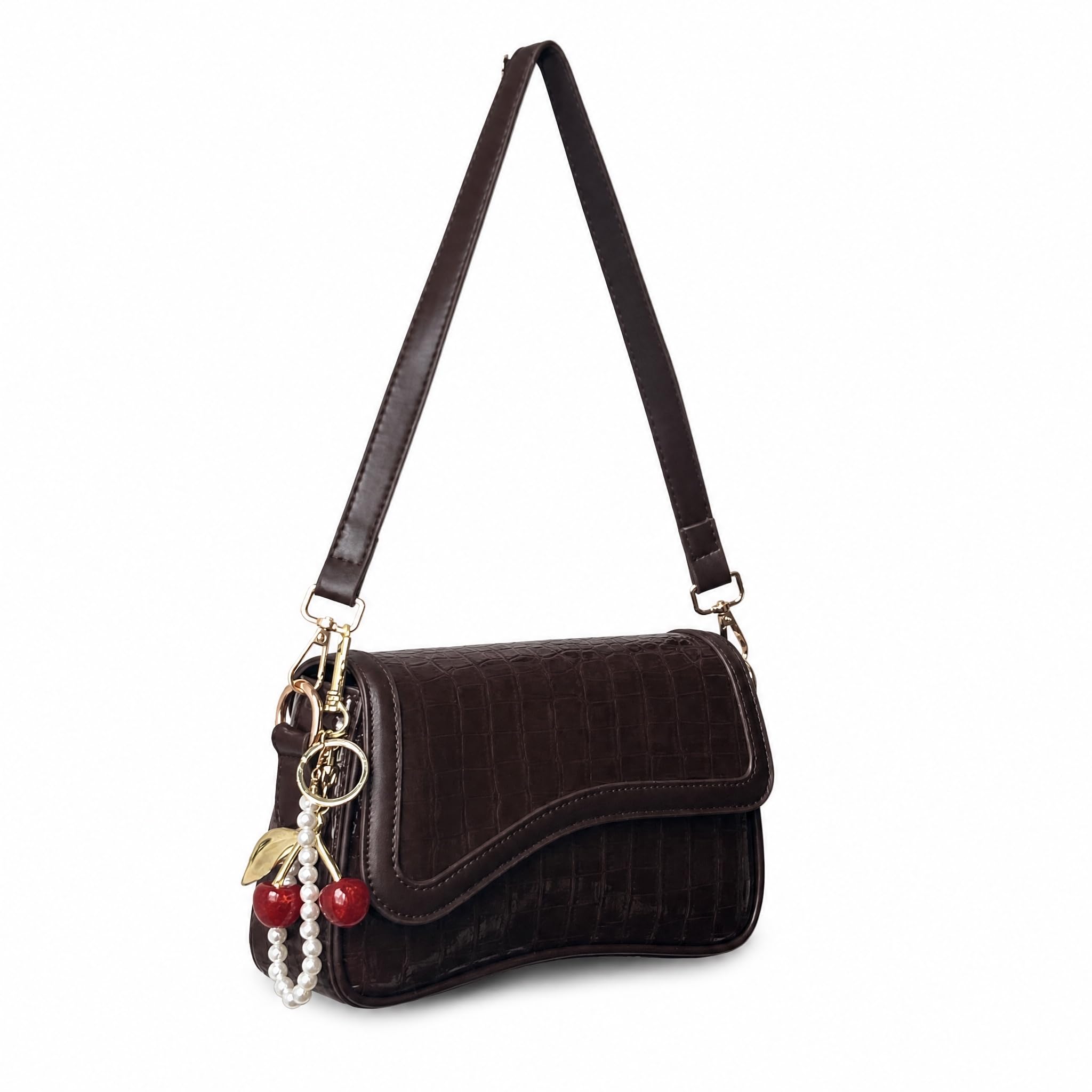 PU Leather Tote Bag for Women with 2 Removable Straps and Zipper Closure