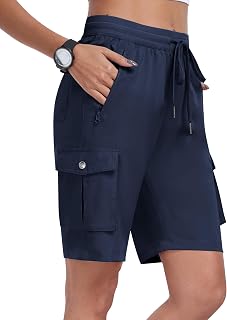 MoFiz Women's Cargo Pants Loose Fit Casual Hiking Lightweight Quick Dry Travel Summer Pants for Women