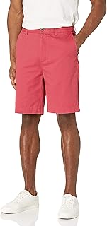 Amazon Essentials Men's Classic-Fit 9" Cotton Twill Chino Shorts with Button-Through Pockets