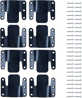 Universal Sectional Sofa Interlocking, LazyMe Sectional Couch Connectors, Sofa Connector Bracket with Hardware- 4 Sets, 8 Pieces