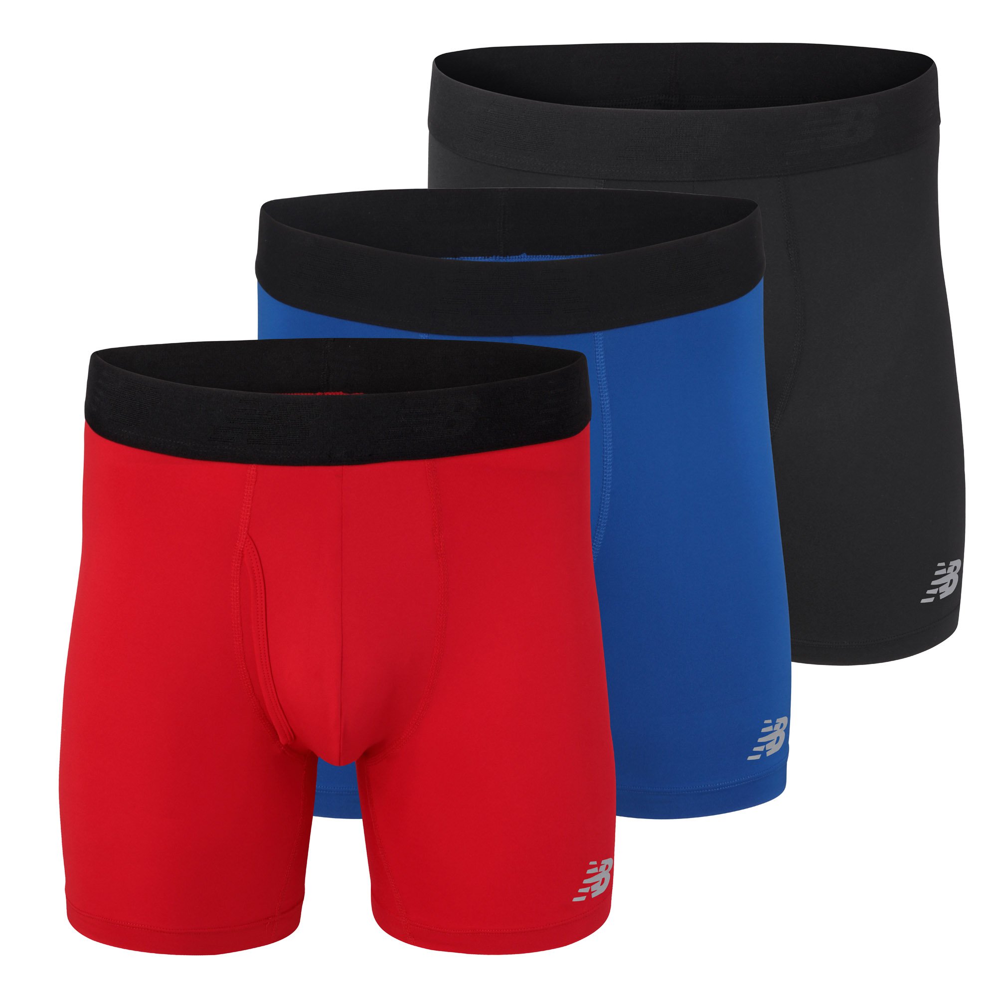 New Balance Premium 6 inch with Fly 3 Pack Men's Boxer Shorts (Pack of 1)