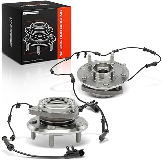 A-Premium 2 x Front Wheel Bearing and Hub Assembly with ABS & 5-Lug | Compatible with Jeep JK Series Wrangler 2011-2017, Wrangler JK 2018, High Carbon Steel, Double-Lip Seal Ring