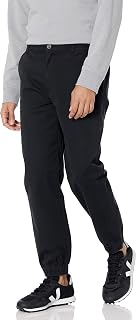 Amazon Essentials Men's Straight-Fit Chino Jogger Pants with Elastic Waist and Pockets