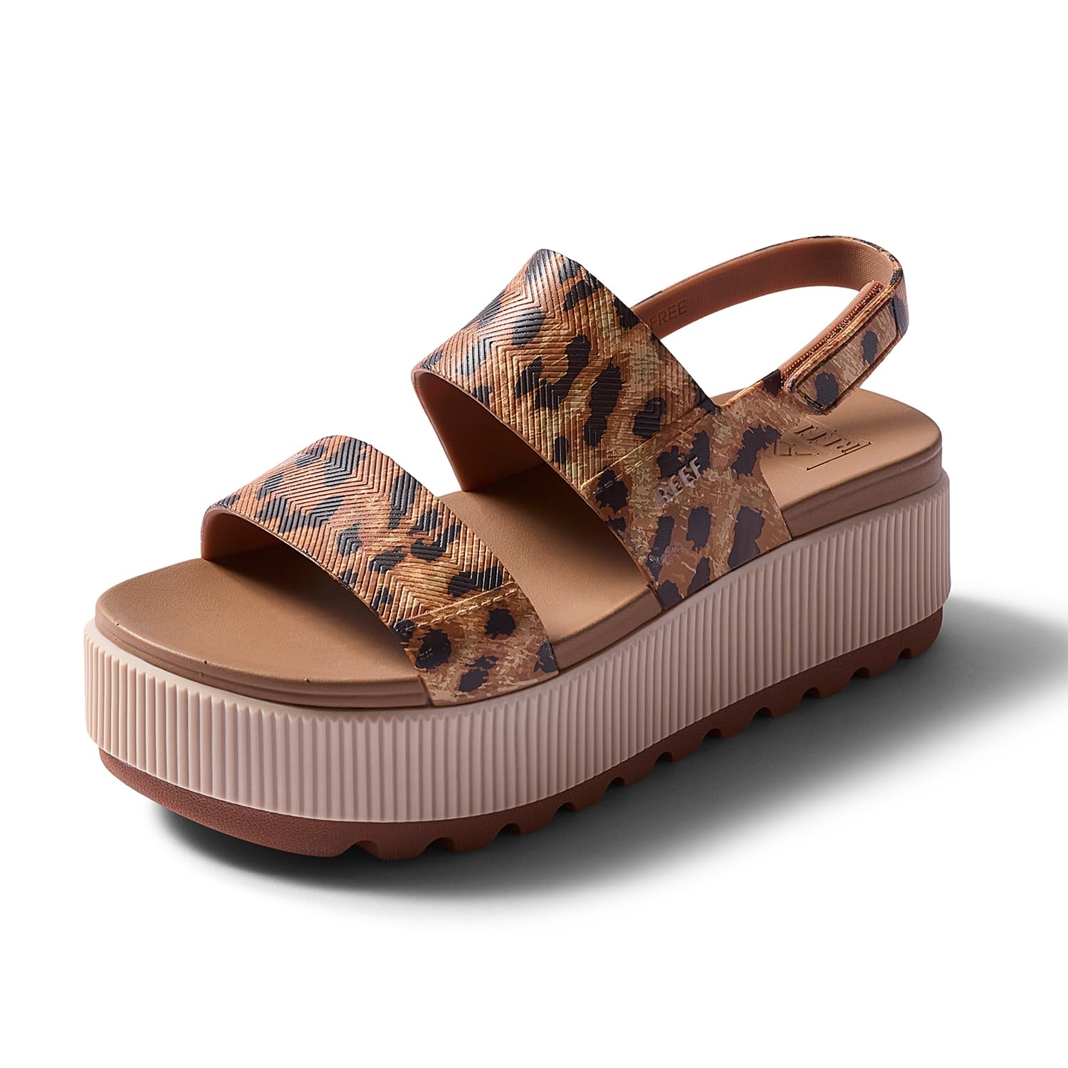 Reef Water Vista Womens Water Vista Platform Sandal Adjustable Strap Sandal Blac