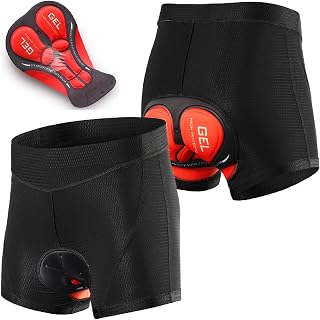 Lixada Men's Bike Cycling Underwear Shorts 3D Padded Bicycle Mountain Biking Liner Shorts Exercise Shorts