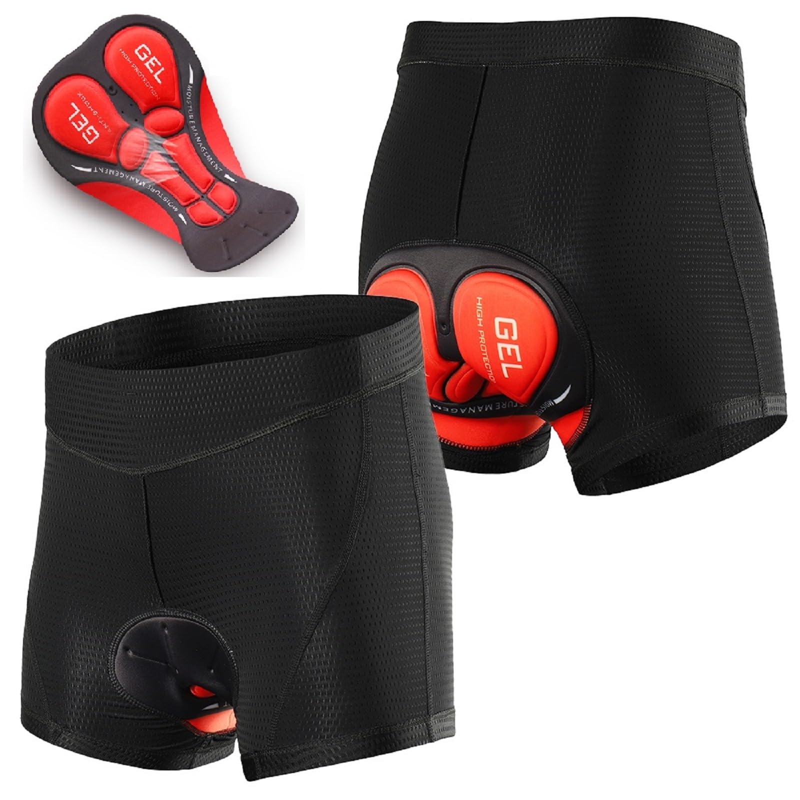 Lixada Men's Bike Cycling Underwear Shorts 3D Padded Bicycle Mountain Biking Lin