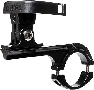 DRIFT Ghost Handle Bar Mount 2.0 Clip Holder, Steel Camera Bracket With Rubber Shims, Suitable for Motorcycle & Bike, Accessories for Ghost XL & XL Pro