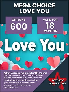 Activity Superstore Love You Gift Experience - 600 Options