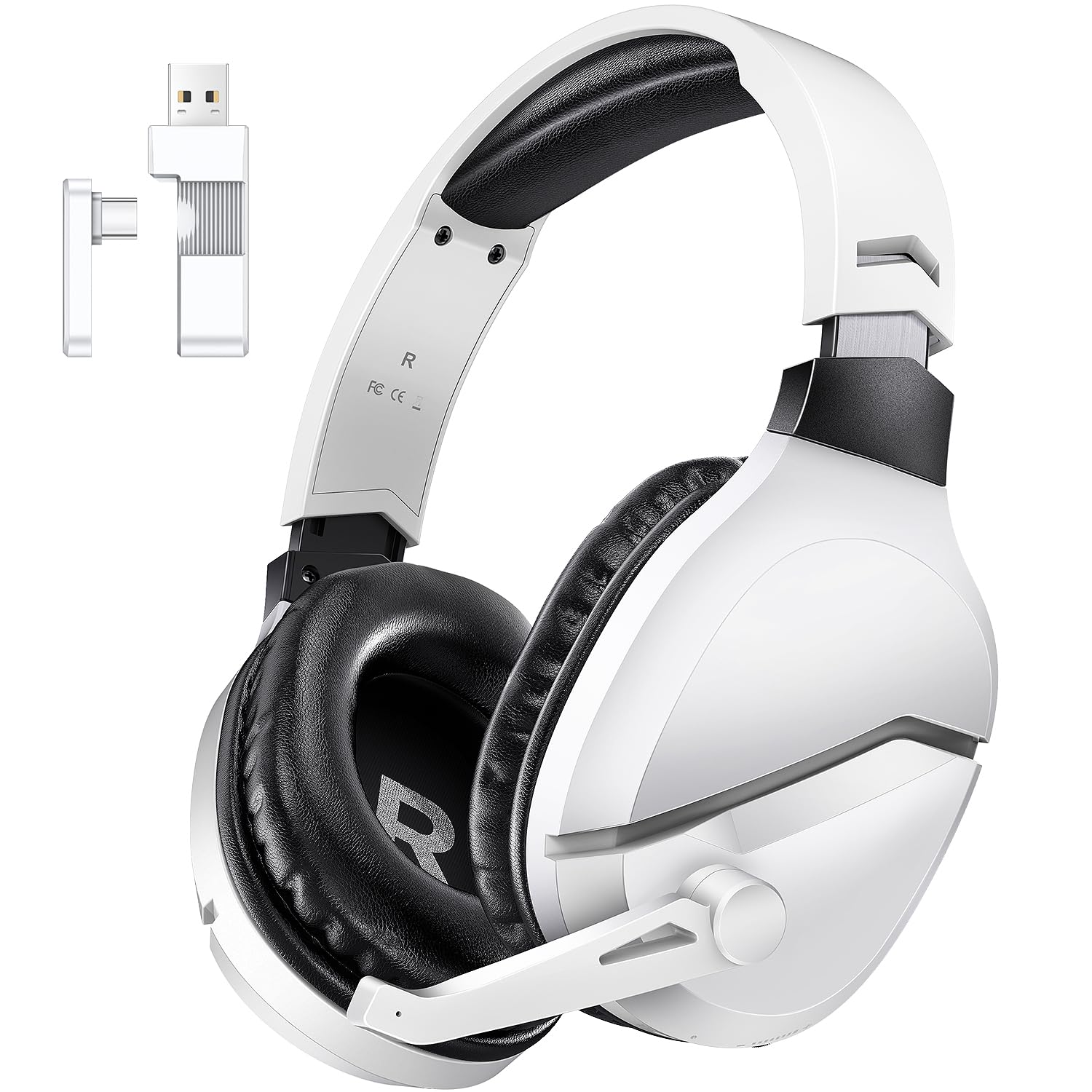 Wireless Gaming Headset with Mic for PS5 PS4 PC, 48Hrs, Wired for GameCube | 2.4