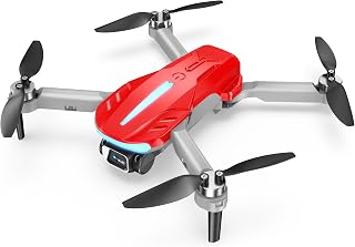 FERIETELF GPS Drone with Camera for Adults 4K- B16 Under 250g, Brushless Motor, Lightweight and Foldable RC Quadcopter for Beginners Toys Birthday Present, 30 Mins Long Flight (Red)