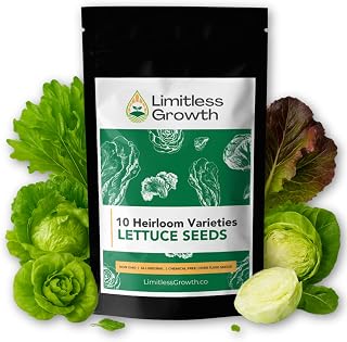 Lettuce Heirloom Varieties Seed Pack | 10 Varieties of Lettuce Seeds for Planting | Diverse Salad Garden, Perfect for Canadian Gardens | Limitless Growth