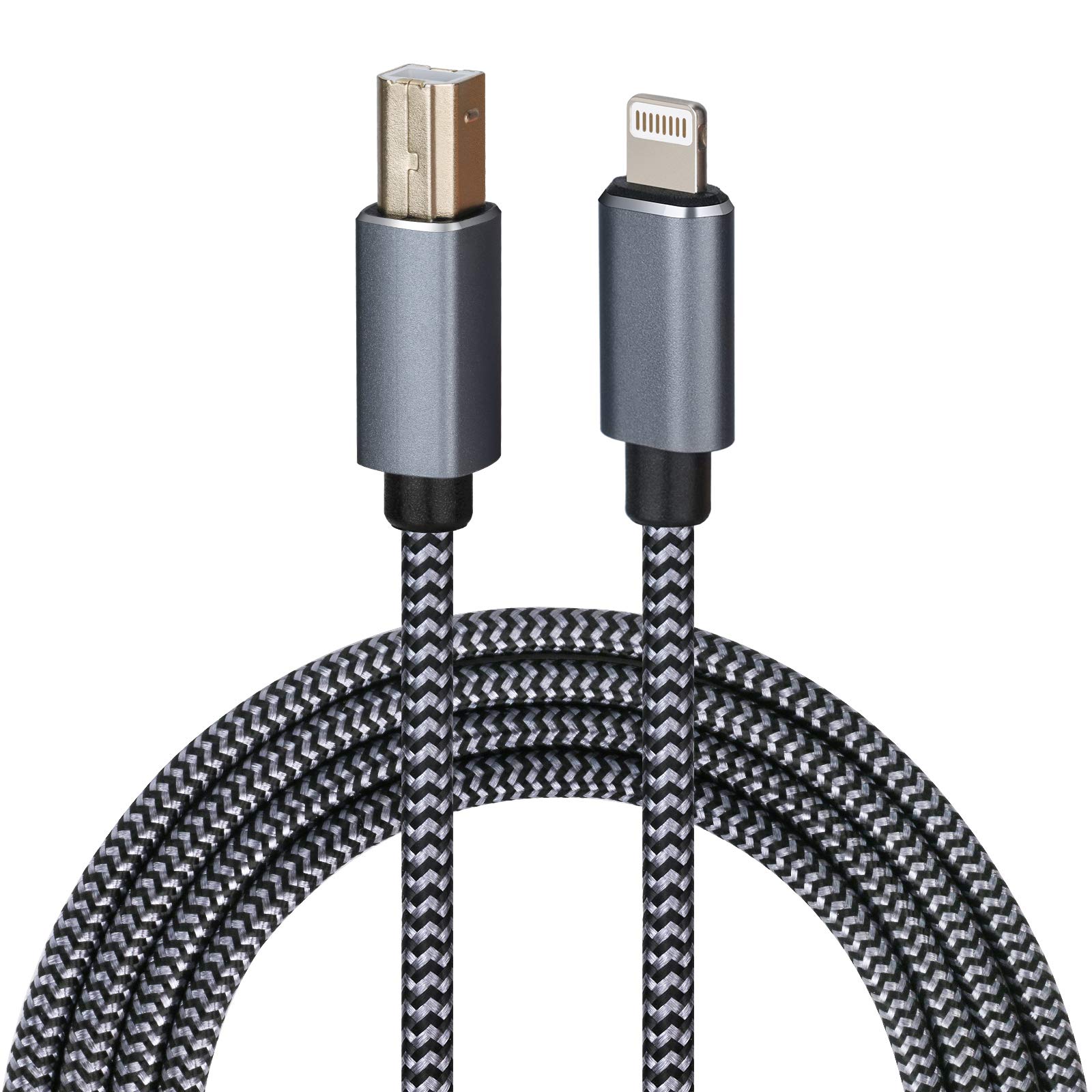 Lightning to MIDI Cable USB OTG Type B Cable for Select iPhone, iPad Models for 