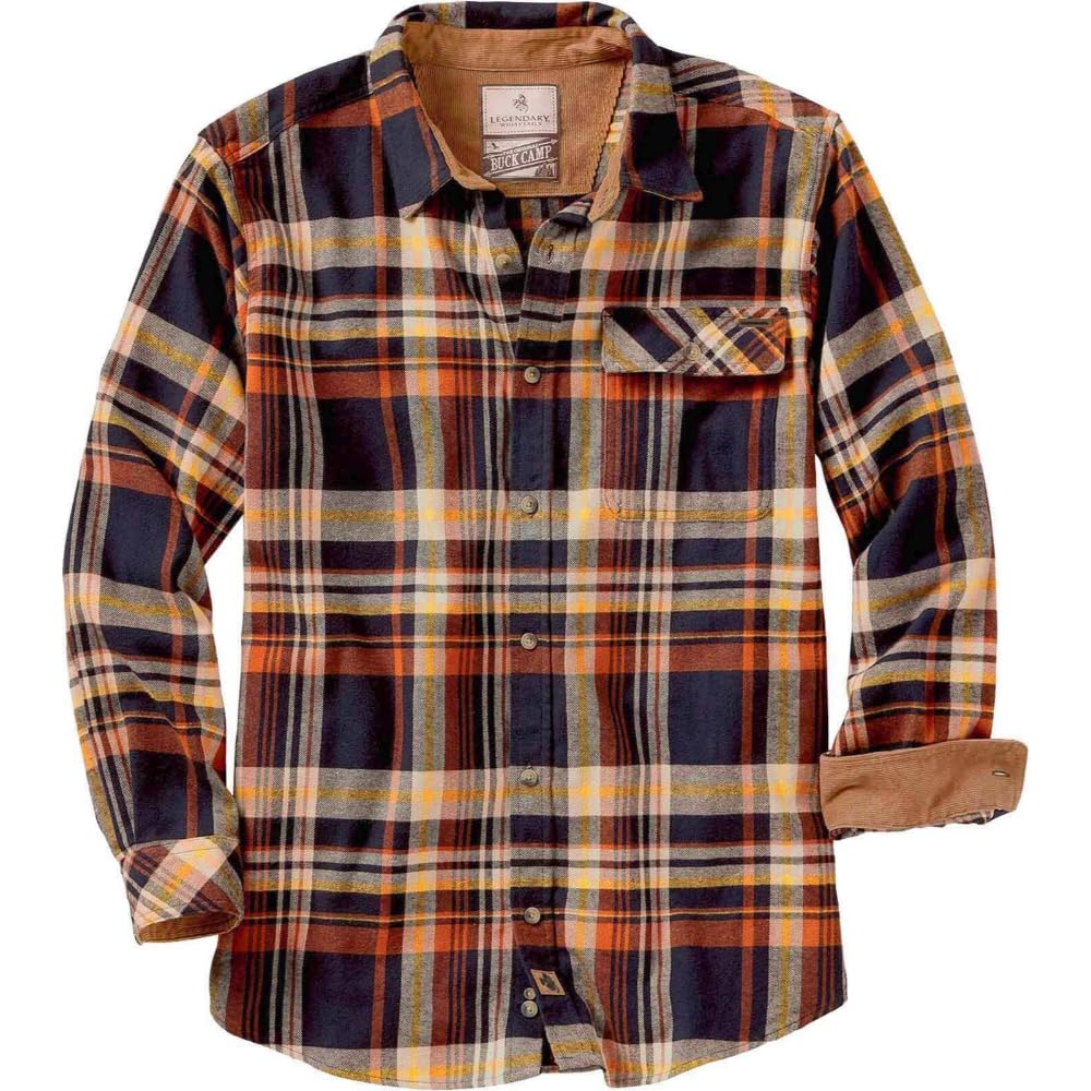 Legendary Whitetails Buck Camp Flannel Men's Long-Sleeved Shirt