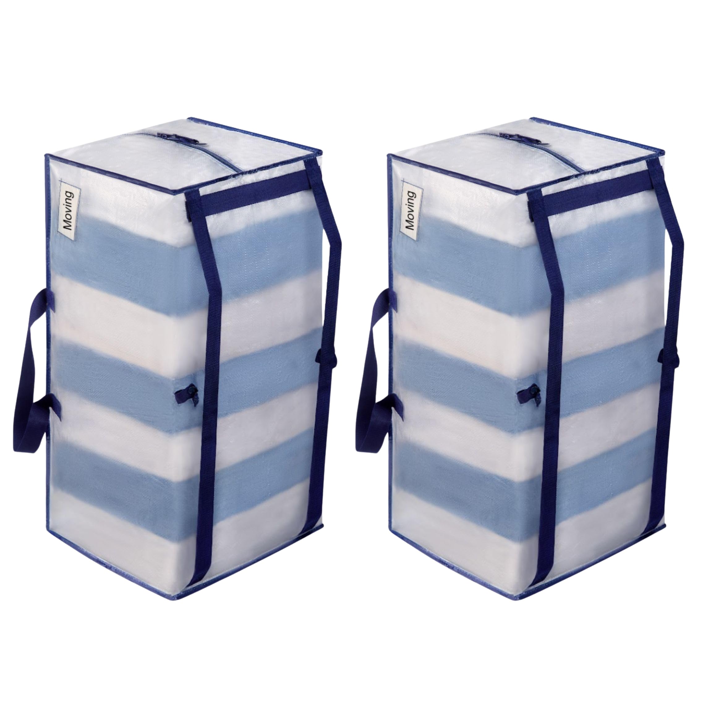 VENO 2 Pack Heavy Duty Moving Bags with Backpack Straps, Zippers & Handles, Extr