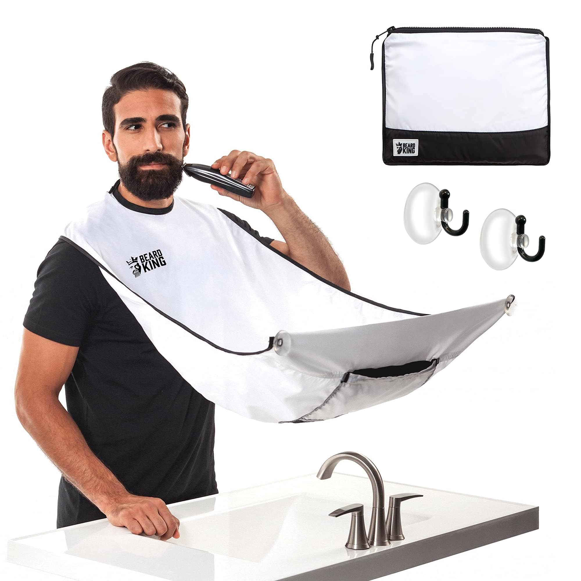 BEARD KING Beard Bib Apron - As Seen on Shark Tank – Gifts for Him, Stocking Stu
