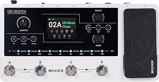 MOOER GE150 Pro Guitar Multi Effects Processor, 200 Presets & 170 Effects, NAM & MNRS Support, 55 Amp Models, 26 Cab Sims, 20 IR Slots, USB OTG Recording, 4-Footswitch, Looper & Expression Pedal